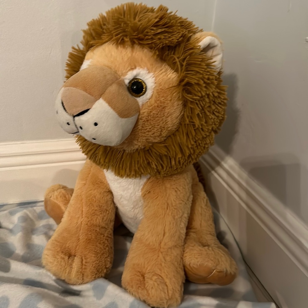 Stuffed lion from zoo